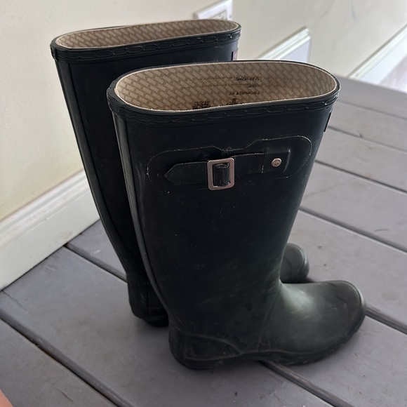 Hunter Shoes Hunter Huntress Boots Wide Calf Navy Poshmark